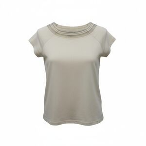 Ralph Lauren Cream Fitted Short Sleeve Tee